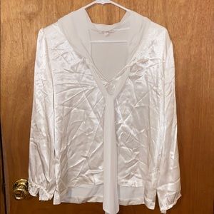 Silky White Blouse